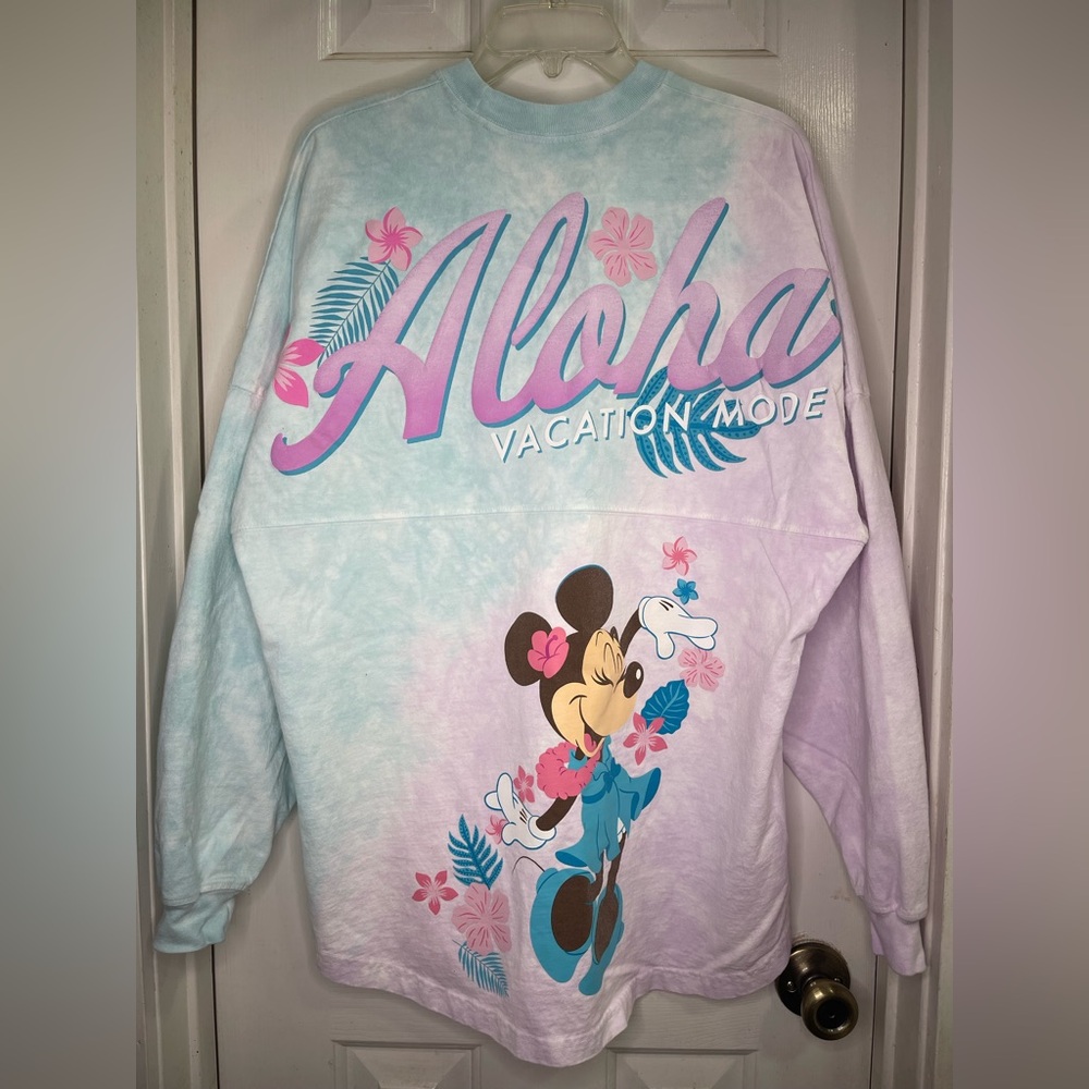 Disney Aloha Vacation Mode Pastel Blue & Lavender Minnie Mouse Jersey